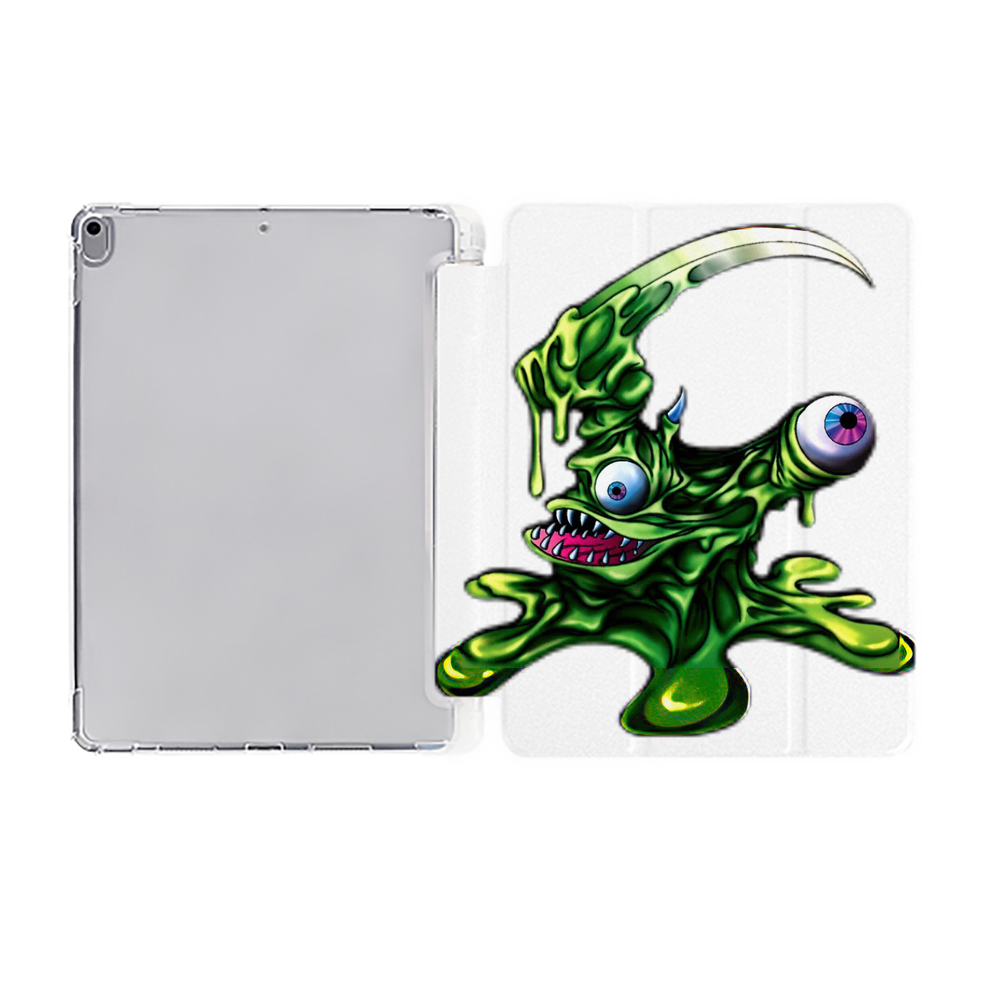 （画像用） 遊☆戯☆王 Yu-Gi-Oh! IPad ケース ペン収納付き 三つ折りスタンド PUレザー×シリコン 対応機種9.5/10.5/10.9インチ